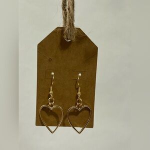 Gold Heart Earrings